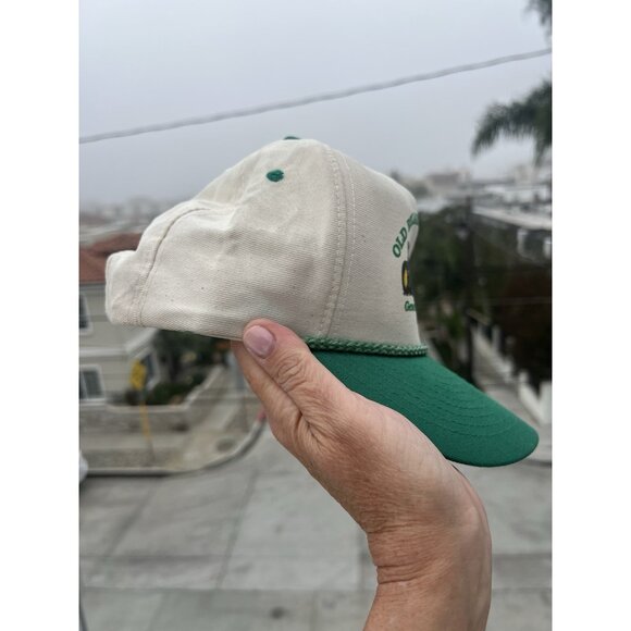 Vintage 80s Old Reliable Tractor Bowman North Dakota green canvas trucker hat - Picture 10 of 11